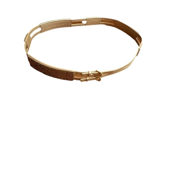 SWAROVSKI CRYSTAL Golden Beige BE BOP CELADON BELT 865291. Size S/M main image 8